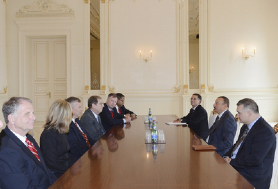 Le président azerbaïdjanais Ilham Aliyev a reçu une délégation de congressmen américains
