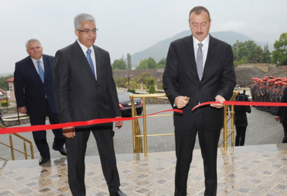 Le président M. Ilham Aliyev a participé à la cérémonie d’ouverture de l’hôtel «Shaki Palace»