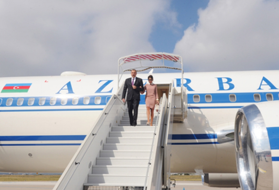 Le président azerbaïdjanais M. Ilham Aliyev est arrivé en visite de travail en France