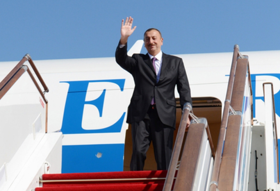 Le président azerbaïdjanais M. Ilham Aliyev est parti en visite de travail en France