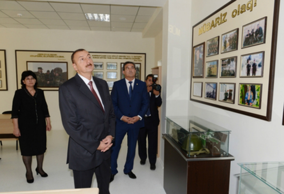 Le président azerbaïdjanais Ilham Aliyev a participé à l’inauguration de l’école secondaire N°330 au bourg de Gobustan