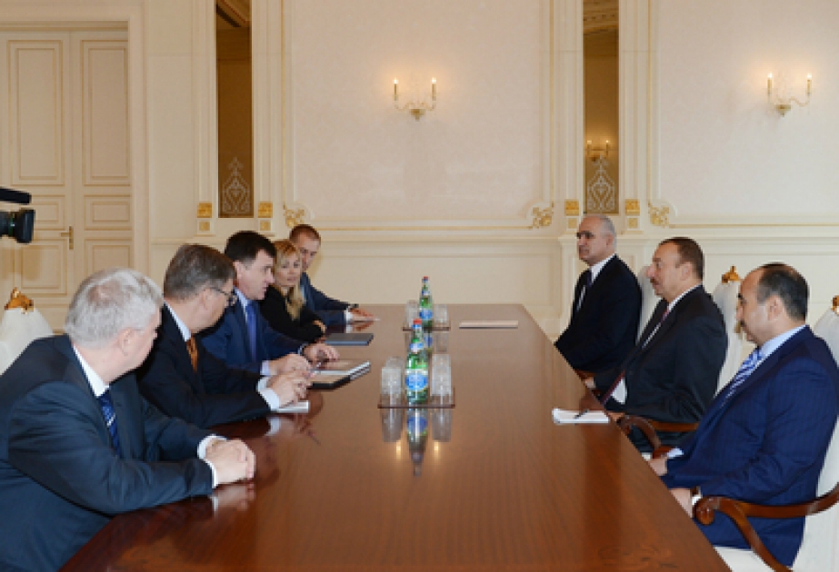 Le président azerbaïdjanais Ilham Aliyev a reçu la délégation conduite par le gouverneur de la province de Volgograd de la Fédération de Russie