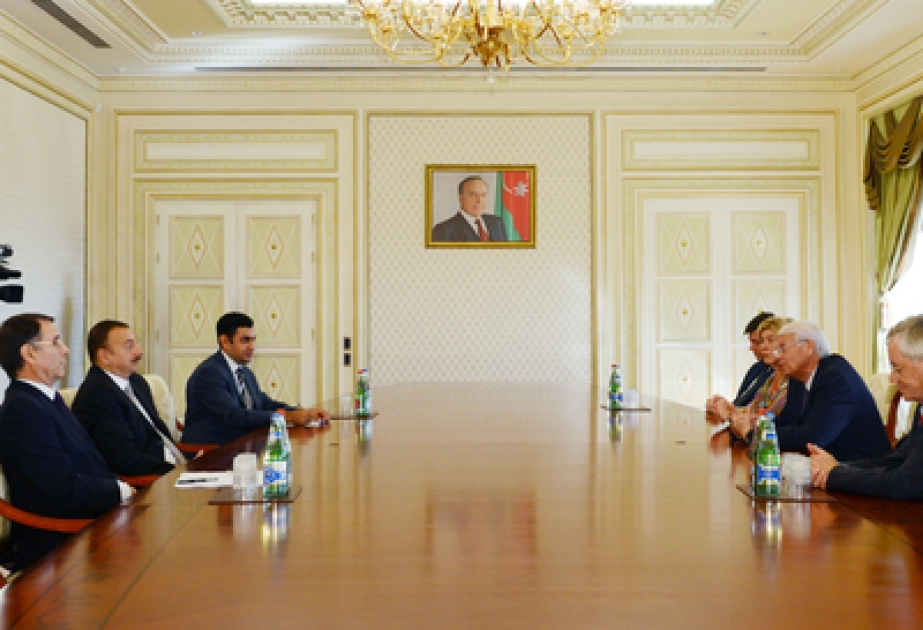 Le président azerbaïdjanais Ilham Aliyev a reçu la délégation conduite par le président du groupe d’études sur l’énergie du Sénat français