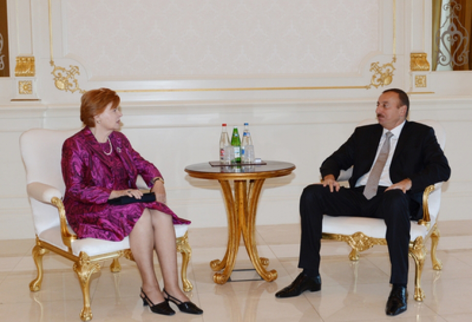 Le président azerbaïdjanais Ilham Aliyev a reçu l’ancienne présidente lettone Vaira Vike-Freiberga