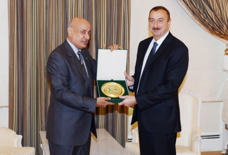 La président M. Ilham Aliyev a reçu M. Abdulaziz Othman Altwaijri, directeur général de l’ISESCO