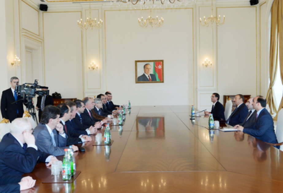 Le président azerbaïdjanais Ilham Aliyev a reçu la délégation conduite par le président de commission de la Chambre des Représentants de l’Uruguay