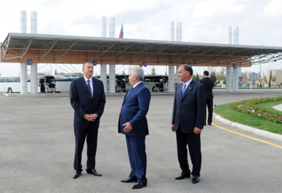 Le président M. Ilham Aliyev a participé à l’ouverture de la nouvelle Gare Routière