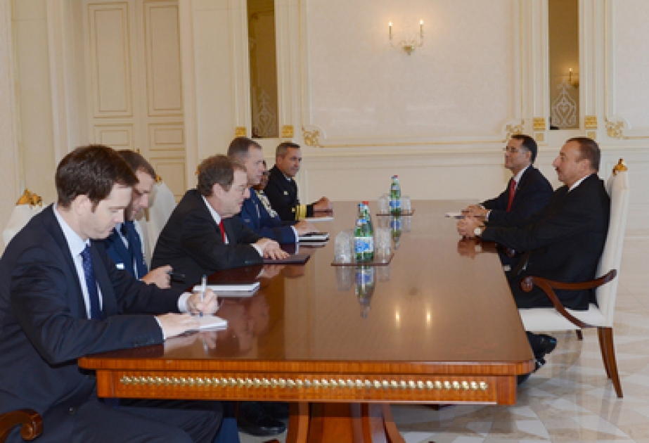 Le président azerbaïdjanais Ilham Aliyev a reçu la délégation conduite par le chef du Commandement des transports militaires des Etats-Unis