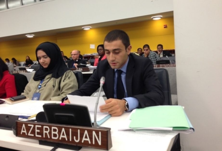 Le représentant de l’Union mondiale de la jeunesse azerbaïdjanaise a intervenu au IIIe Comité de l’Assemblée générale de l’ONU