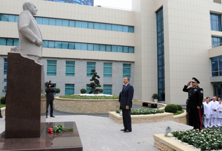 Le président azerbaïdjanais M. Ilham Aliyev a participé à l’inauguration de l’hôpital militaire du Ministère de la Sécurité Nationale