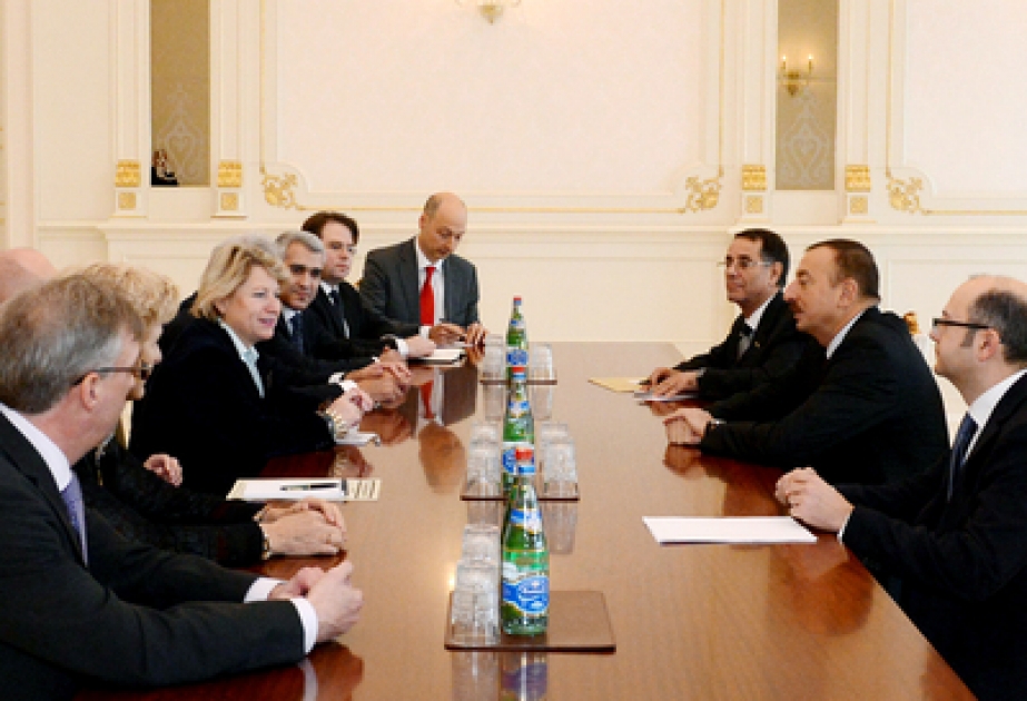 Le président azerbaïdjanais M. Ilham Aliyev a reçu la délégation dirigée par le ministre d’Etat au Ministère fédéral des affaires étrangères de l’Allemagne