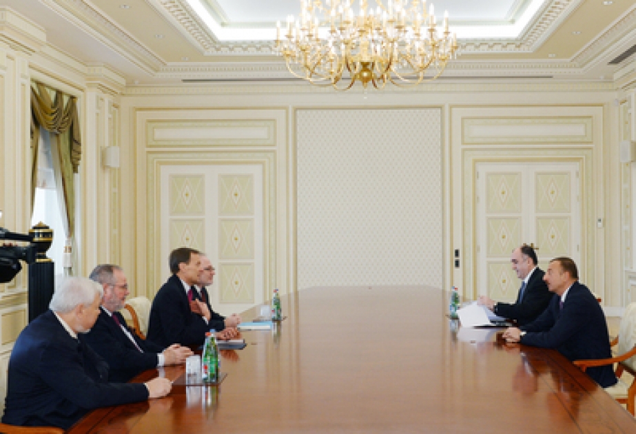 Le président azerbaïdjanais Ilham Aliyev a reçu les coprésidents du Groupe de Minsk de l’OSCE et le représentant du président en exercice de l’OSCE