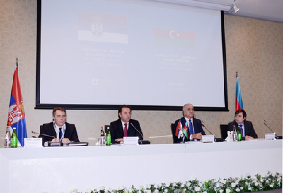 In Baku das aserbaidschanisch-serbische Business-Forum abgehalten