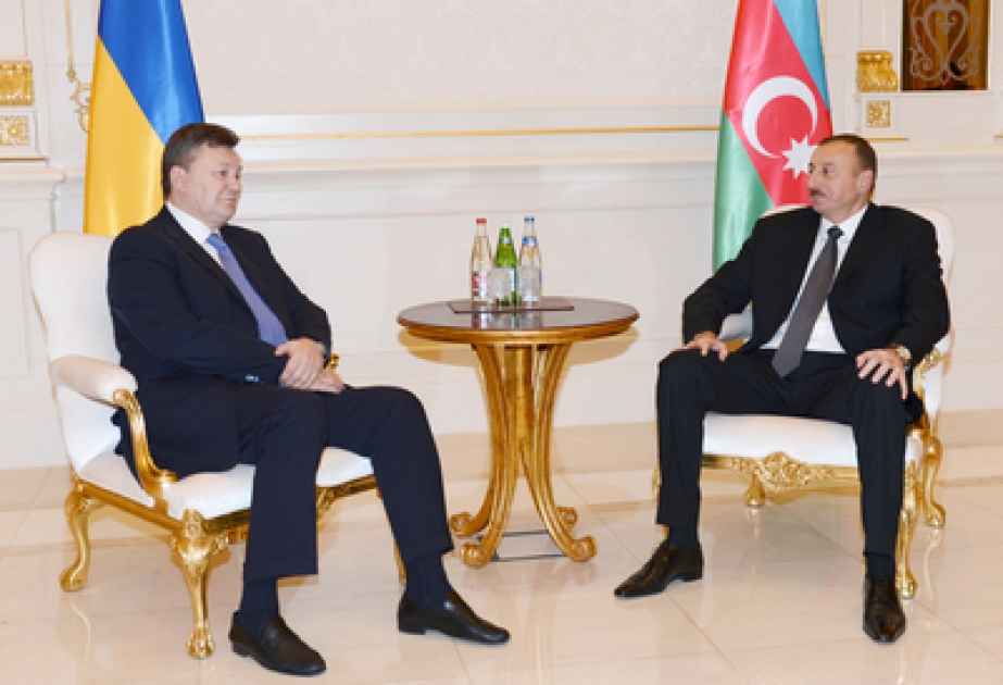 La rencontre du président azerbaïdjanais M. Ilham Aliyev avec son homologue ukrainien Viktor Ianoukovitch