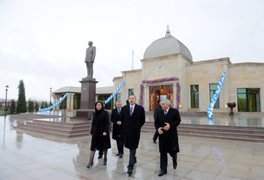 Le président azerbaïdjanais Ilham Aliyev a participé à l’inauguration du Parc Heydar à Horadiz