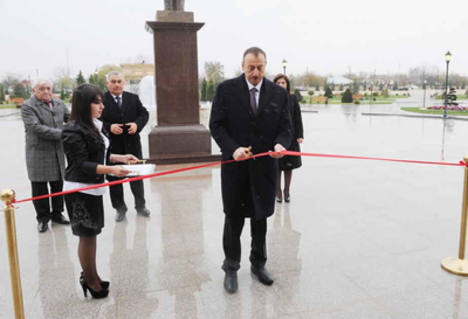 Le président Ilham Aliyev a participé à l’inauguration du Centre Heydar Aliyev à Horadiz
