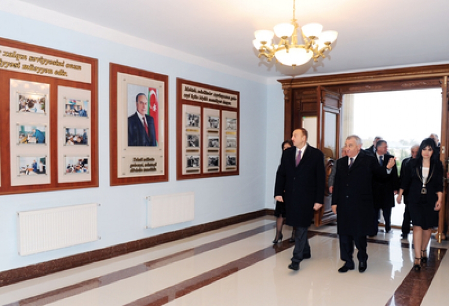 Le président Ilham Aliyev a participé à la cérémonie inaugurale de l’école secondaire numéro 3 de Horadiz