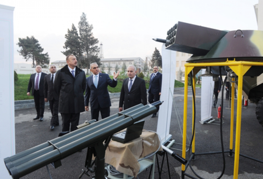 Le président azerbaïdjanais Ilham Aliyev a participé à l’inauguration de l’usine de fabrication d’armes et engins militaires du Ministère de l’Industrie de Défense