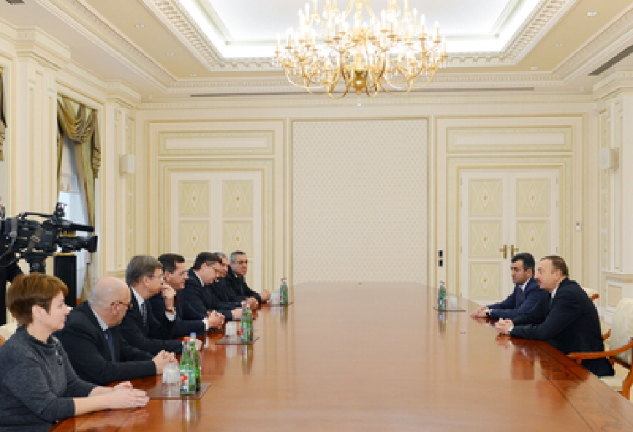 Le président azerbaïdjanais a reçu la délégation conduite par le gouverneur de la province d’Astrakhan de la Russie