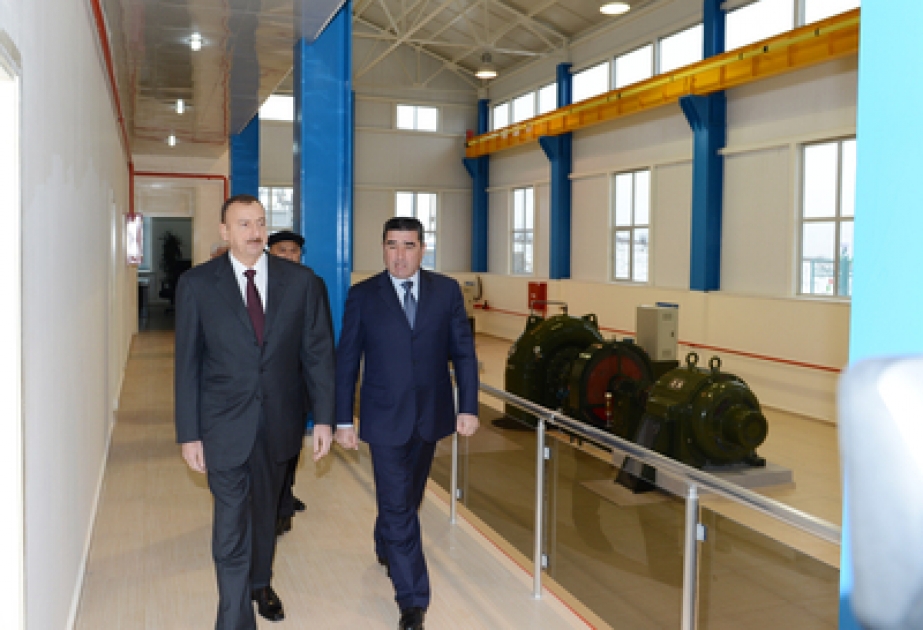 La visite du président azerbaïdjanais Ilham Aliyev à la région de GoussarLa centrale hydroélectrique Goussar-1 mise en exploitation