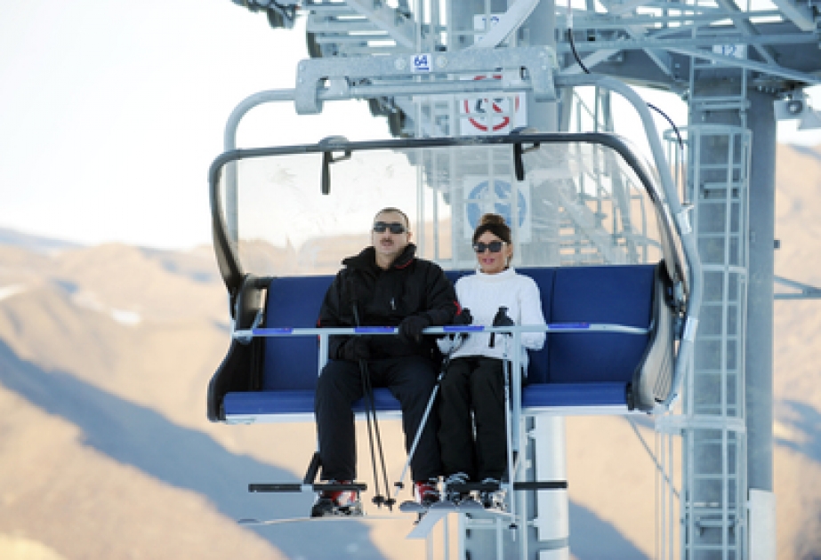 Le président Ilham Aliyev a participé à l’inauguration de l’hôtel Gaya, a pris connaissance du déroulement des travaux de construction en cours à l’hôtel Chahdagh Resort SPA à Goussar