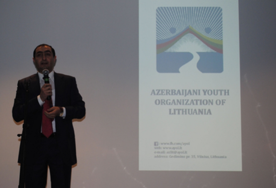 La présentation à Vilnius de l’Organisation de la Jeunesse azerbaïdjanaise de Lituanie, à la veille de la Journée de Solidarité des Azerbaïdjanais du monde