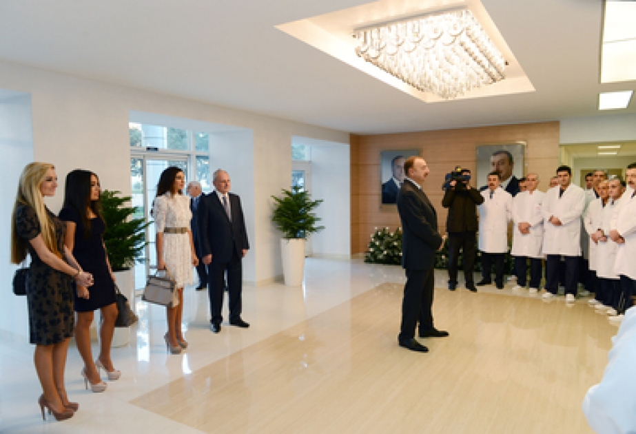 La mise en service de l’Hôpital national de neurochirurgie après la reconstruction Le président Ilham Aliyev a participé à la cérémonie inaugurale