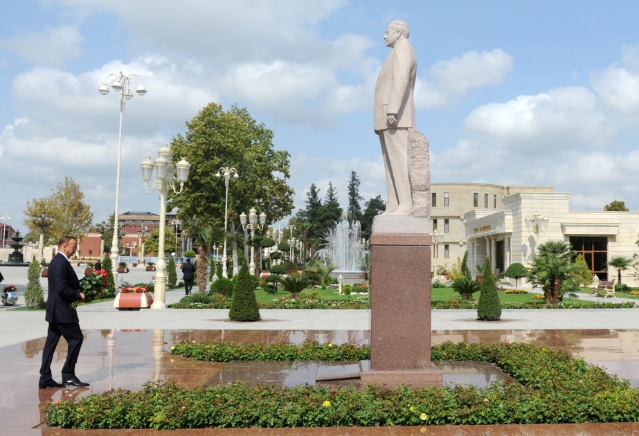 Azərbaycan Prezidenti İlham Əliyev Bərdə rayonuna səfərə gəlmişdir