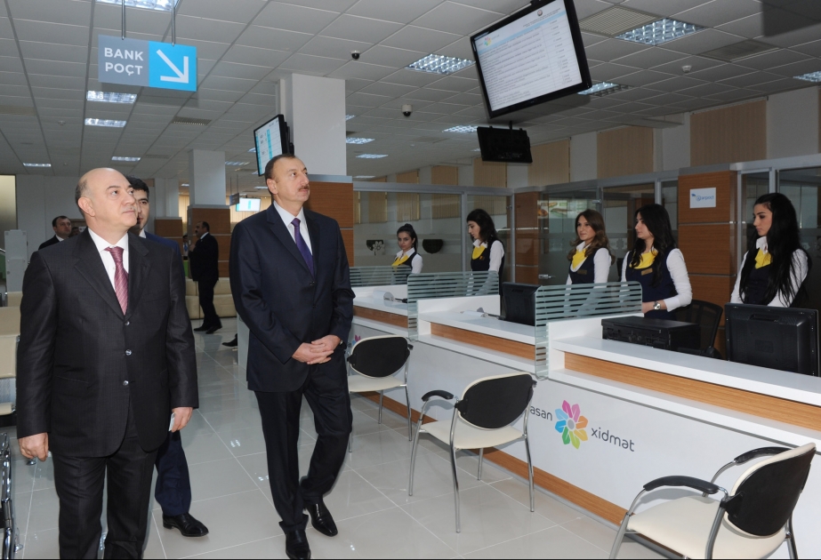 Vətəndaşlara Xidmət və Sosial İnnovasiyalar üzrə Dövlət Agentliyi və 1 nömrəli “ASAN xidmət” mərkəzi istifadəyə verilmişdir Azərbaycan Prezidenti İlham Əliyev açılışda iştirak etmişdir