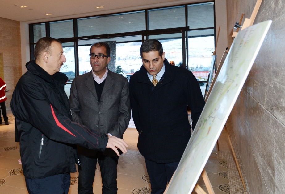 Prezident İlham Əliyev Qusarda “Qaya” otelinin açılışında iştirak etmiş, “Şahdağ Resort SPA” otelində aparılan tikinti işlərinin gedişi ilə tanış olmuşdur