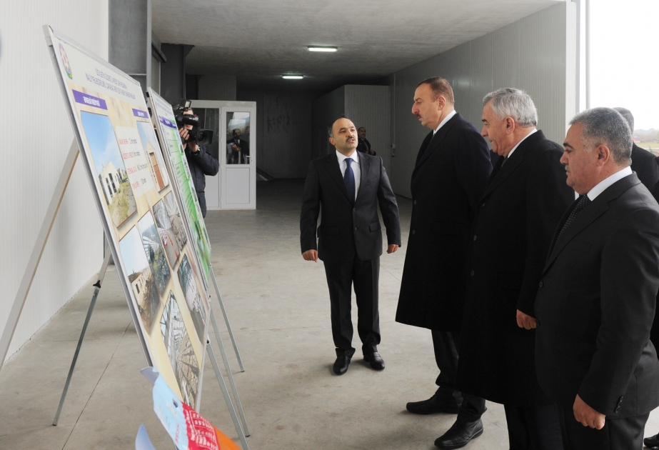 Prezident İlham Əliyev Füzuli soyuducu anbar kompleksinin açılışında iştirak etmişdir