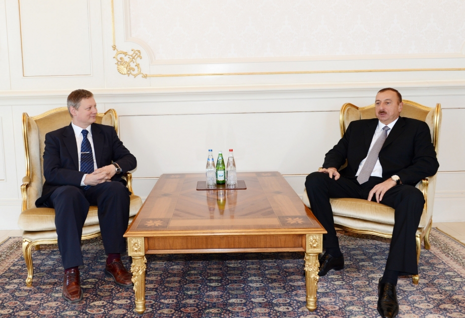 Prezident İlham Əliyev Estoniyanın Azərbaycanda yeni təyin olunmuş səfirinin etimadnaməsini qəbul etmişdir