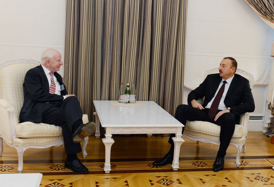 Azərbaycan Prezidenti İlham Əliyev Avropa Olimpiya Komitəsinin prezidentini qəbul etmişdir