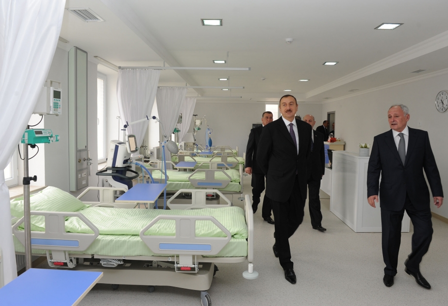 Əsaslı şəkildə yenidən qurulan Saatlı Mərkəzi Rayon Xəstəxanası ilə tanışlıq