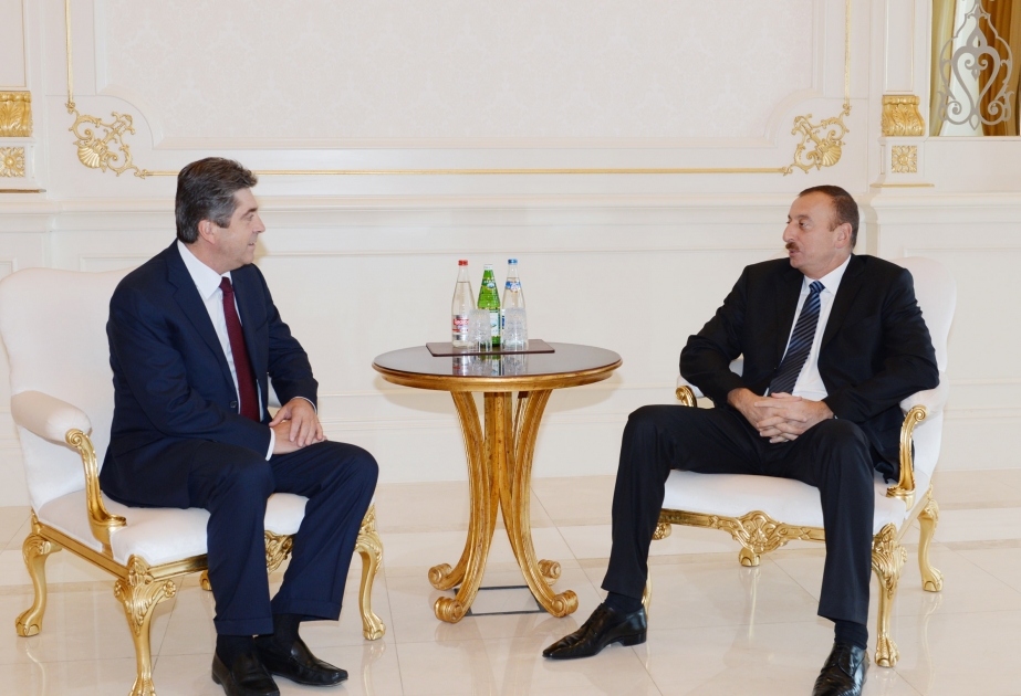 Azərbaycan Prezidenti İlham Əliyev Bolqarıstanın keçmiş Prezidenti Georgi Pırvanovu qəbul etmişdir