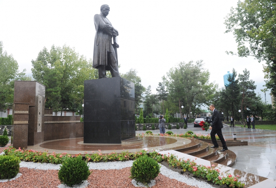 Şəkidə M.F.Axundzadə adına mədəniyyət və istirahət parkında aparılmış yenidənqurma işləri ilə tanışlıq