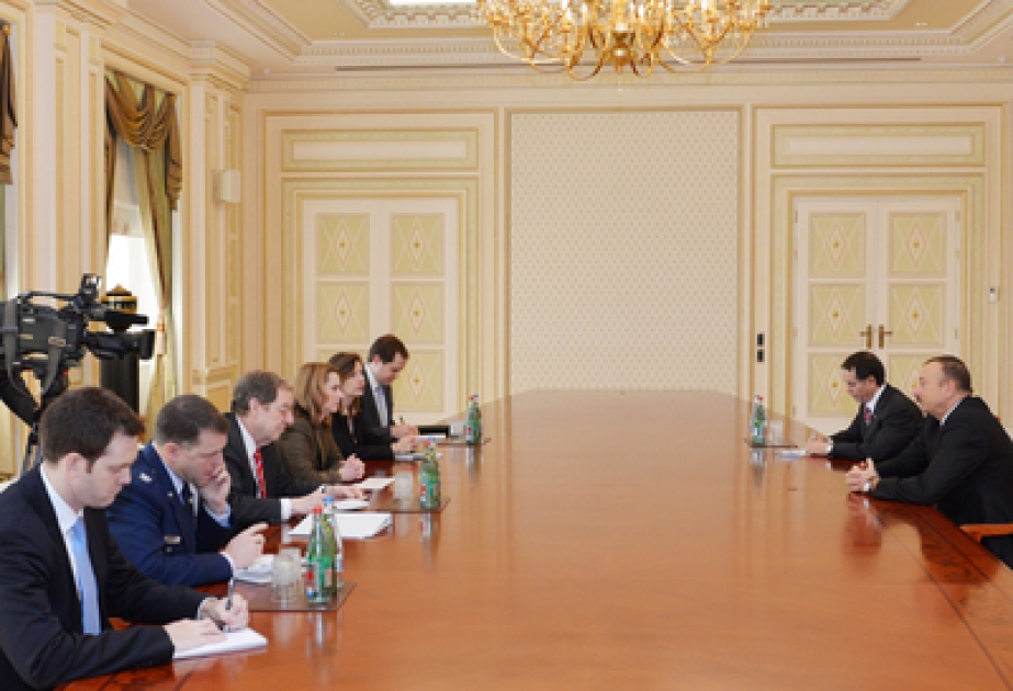 Le président azerbaïdjanais Ilham Aliyev a reçu la délégation conduite par l’adjointe au secrétaire à la Défense en charge des stratégies des Etats-Unis