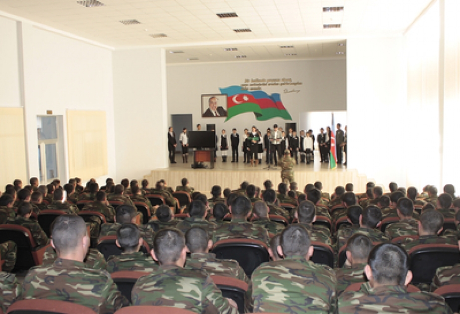 Qəbələdəki “N” saylı hərbi hissədə 20 Yanvar faciəsi ilə bağlı tədbir keçirilmişdir