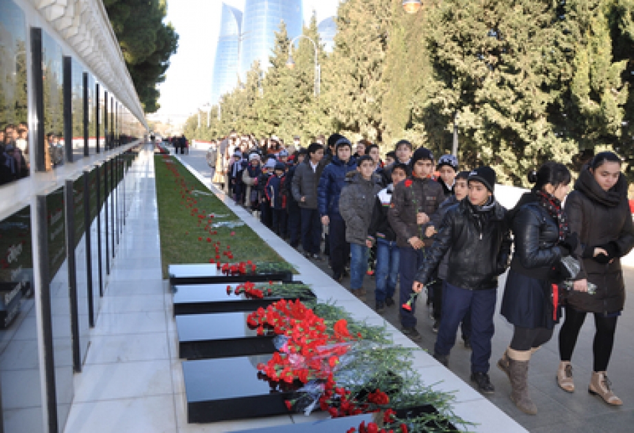 20 Yanvar faciəsi qurbanlarının əziz xatirəsi dərin ehtiramla anılmışdır