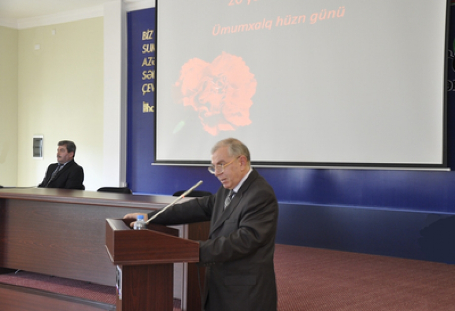 “Azərikimya” İstehsalat Birliyində 20 Yanvar faciəsi ilə bağlı anma mərasimi keçirilmişdir