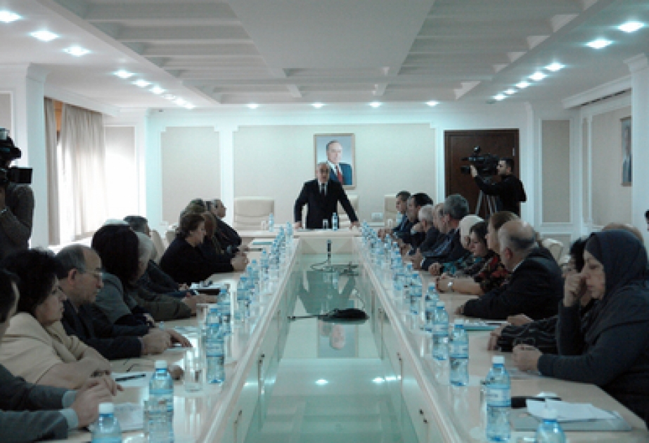Əmək və Əhalinin Sosial Müdafiəsi Nazirliyində 20 Yanvar şəhidlərinin ailələri və əlillər ilə görüş keçirilmişdir