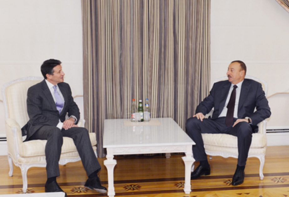 Le président azerbaïdjanais Ilham Aliyev a reçu le président du Comité olympique national de la Grande Bretagne, directeur exécutif du CIO pour les Jeux Olympiques de Londres