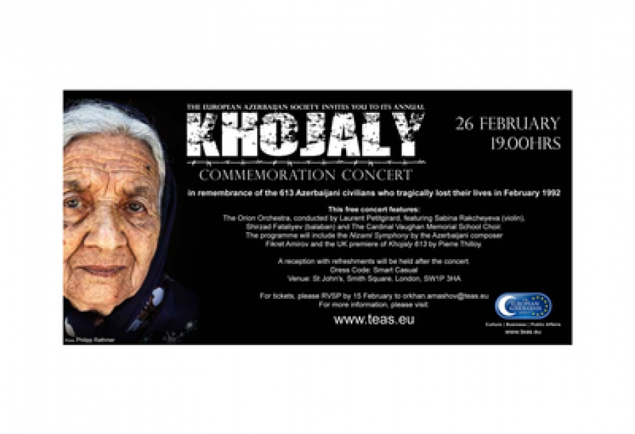 London to host concert to commemorate Khojaly genocide victims