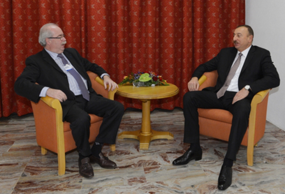 Le président Ilham Aliyev s’est entretenu avec le PDG de Total Christophe de Margerie