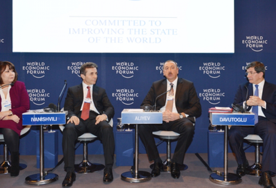 Le président Ilham Aliyev a participé à la session «Un nouvel horizon pour l’Asie Centrale» du Forum économique mondial de Davos