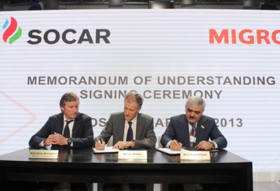 Deux mémorandums ont été signés lors de la réception annuelle « SOCAR- Energie de l’Azerbaïdjan » à Davos