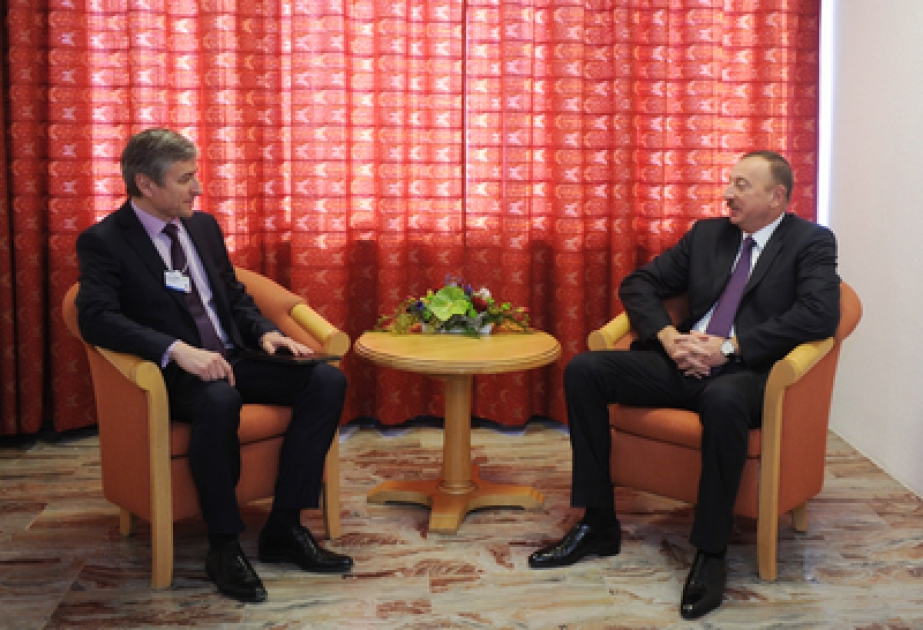 Entretien entre le président Ilham Aliyev et Jean-Philippe Courtois, président de Microsoft International