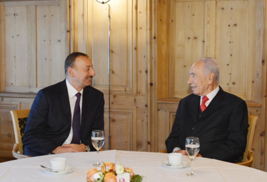L’entretien du président azerbaïdjanais Ilham Aliyev avec son homologue israélien Shimon Peres