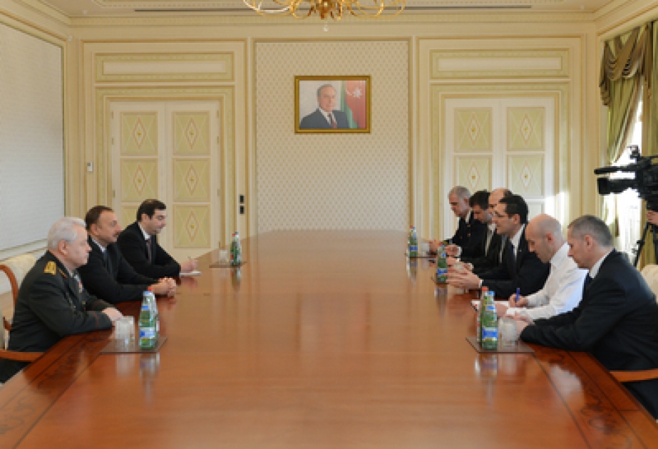 Le président azerbaïdjanais Ilham Aliyev a reçu la délégation conduite par le ministre croate de la Défense