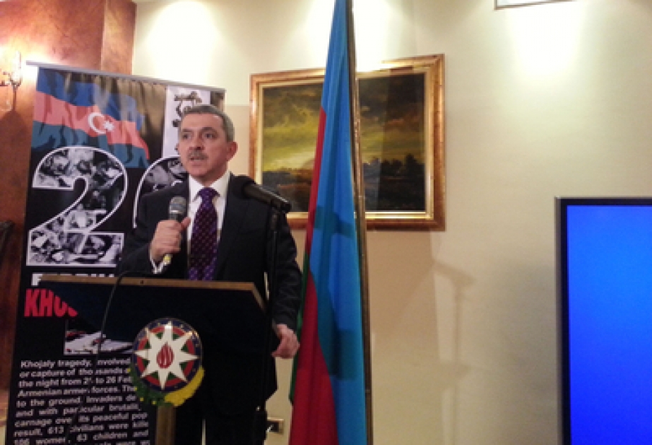 Xocalı faciəsinin 21-ci ildönümü ilə əlaqədar Azərbaycanın Misirdəki səfirliyində anma mərasimi keçirilmişdir